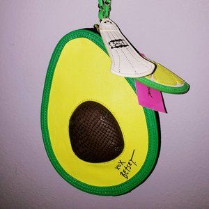Betsey Johnson Holy Guacamole Avocado Wristlet Bag NWT